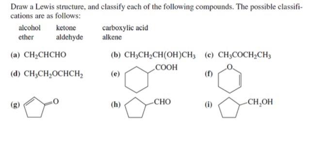 Solved Draw a Lewis structure, and classify each of the | Chegg.com