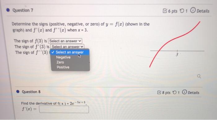 Solved Question 7 6 pts 1 Details Determine the signs | Chegg.com