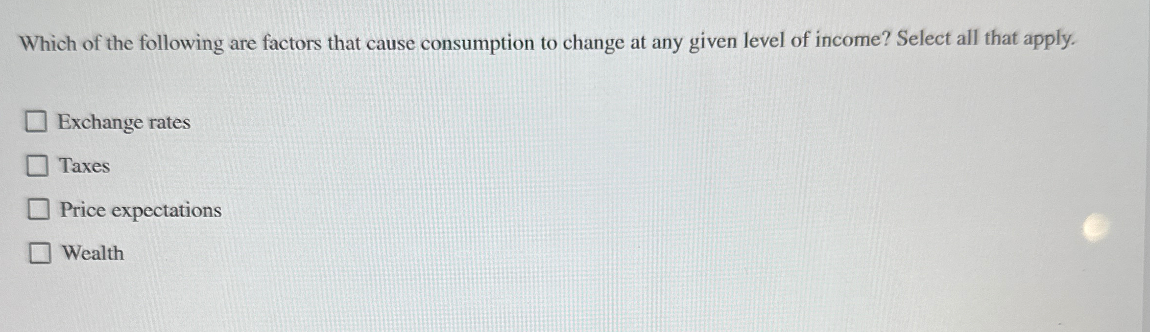Solved Which of the following are factors that cause | Chegg.com