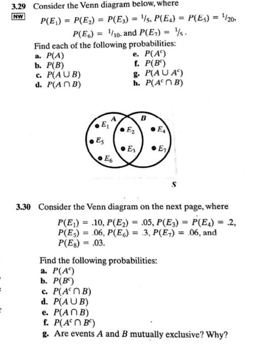 Solved Consider The Venn Diagram Below, Where | Chegg.com