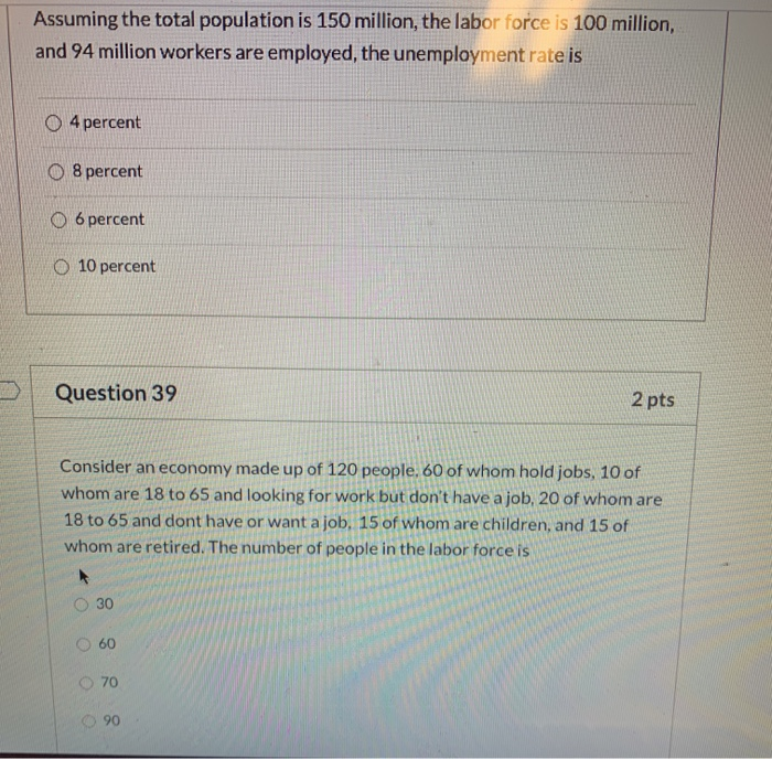 Solved Assuming The Total Population Is 150 Million The