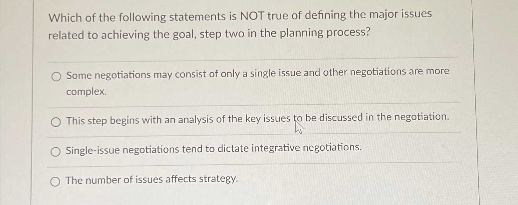 Solved Which of the following statements is NOT true of | Chegg.com
