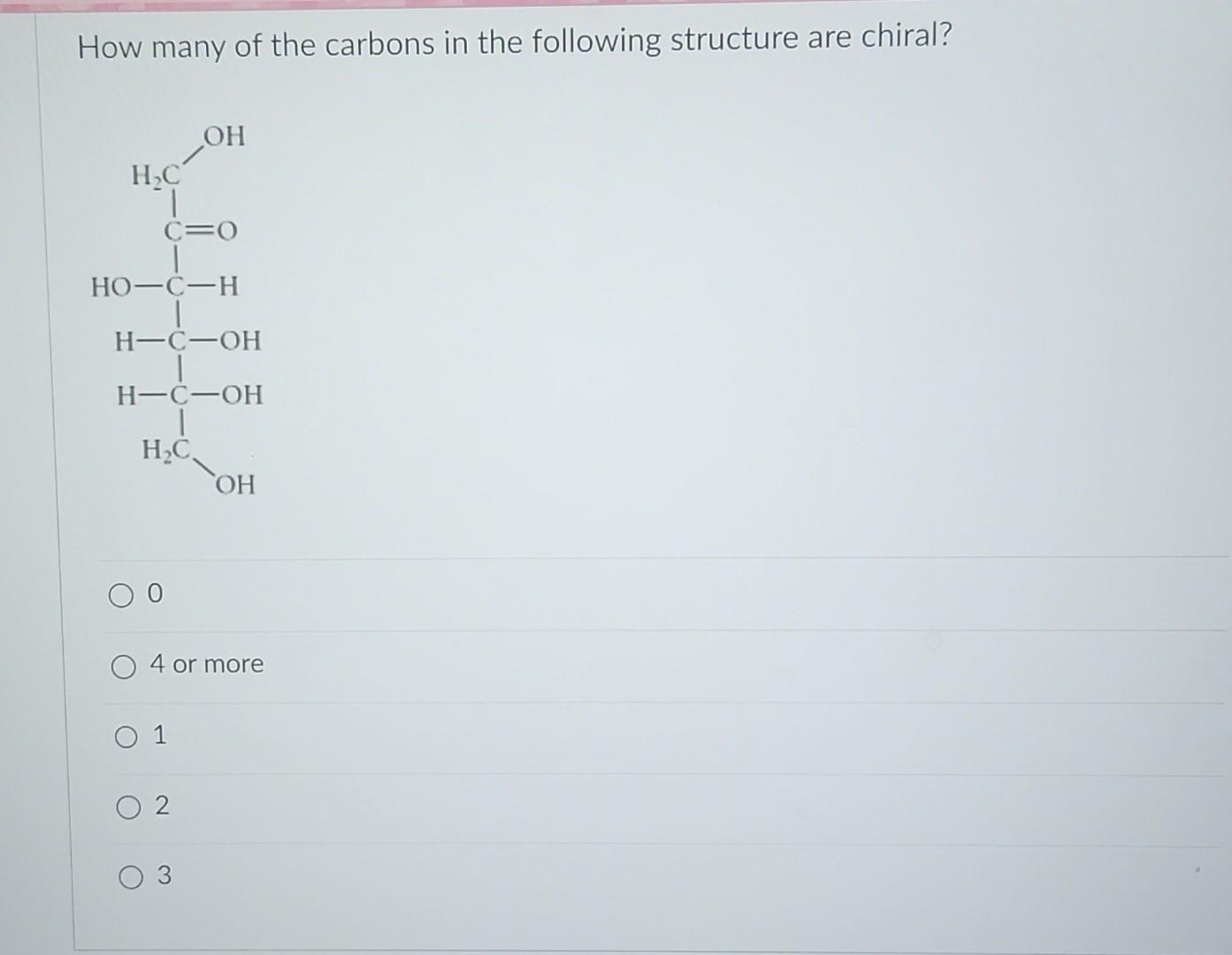 Solved How many of the carbons in the following structure | Chegg.com