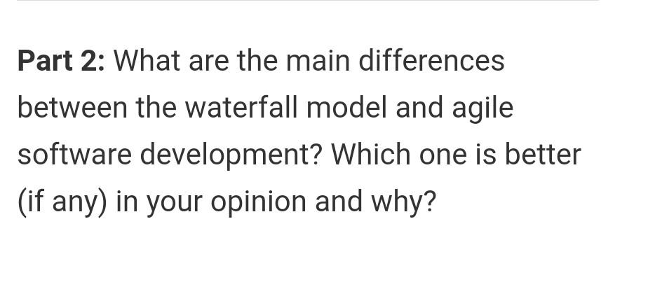 Solved Questions Part 1: Revisit your selected programming | Chegg.com