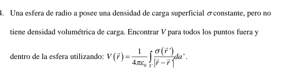 Solved Una esfera de radio a posee una densidad de carga | Chegg.com