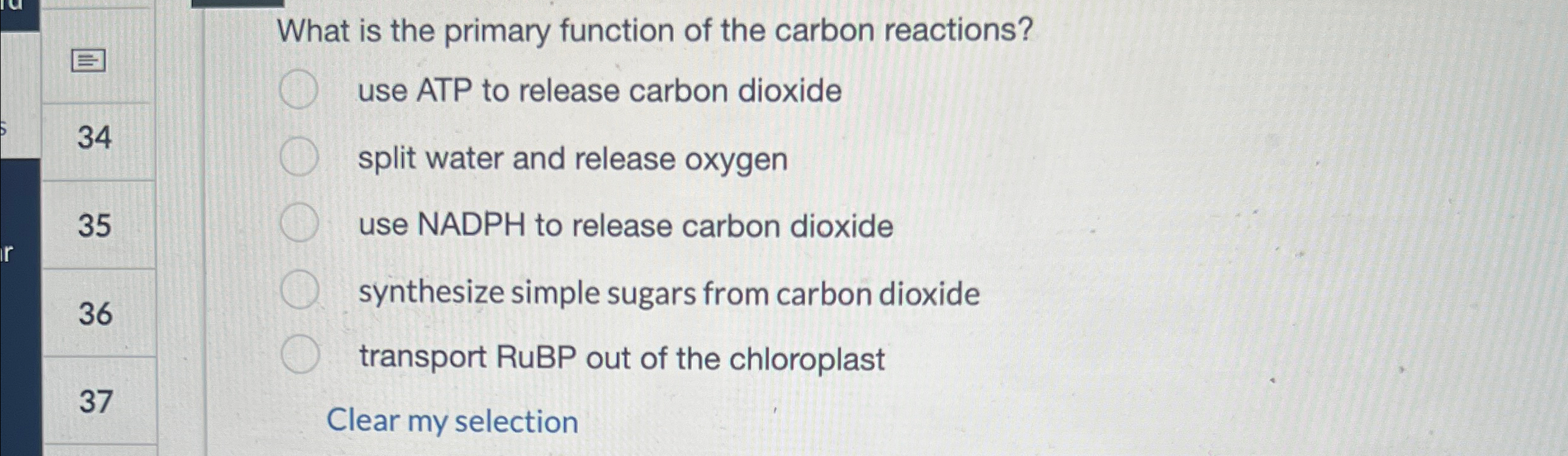 Solved What is the primary function of the carbon | Chegg.com