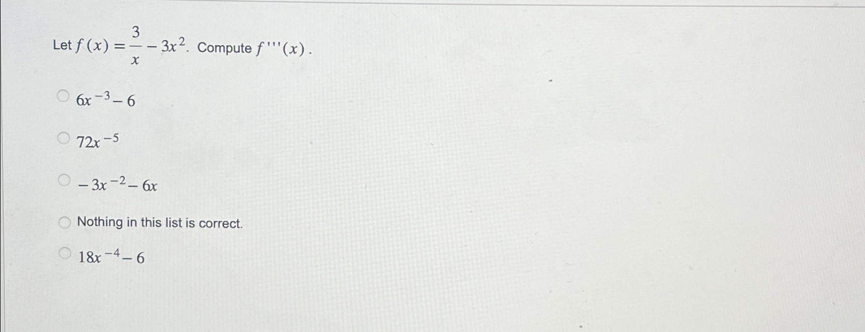 Solved Let F X 3x 3x2 ﻿compute