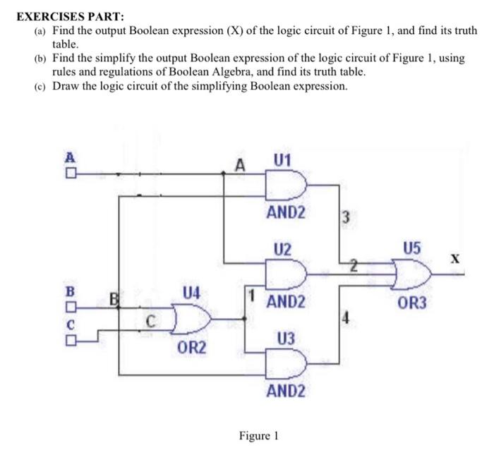 Solved SEE PHOTOS!!EXERCISES PART:(a) Find the output | Chegg.com