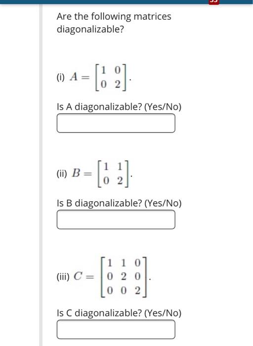 Solved Consider the following matrix A and vectors u, V: A= | Chegg.com
