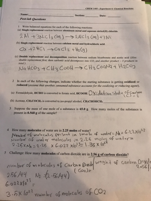 solved-chem-1405-experiment-6-chemical-reactions-section-chegg