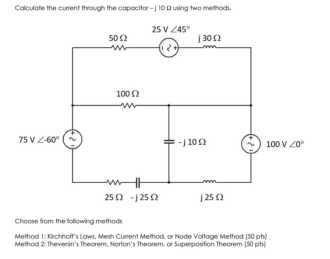 Solved Calculate the current through the capacitor - 2 10 2 | Chegg.com