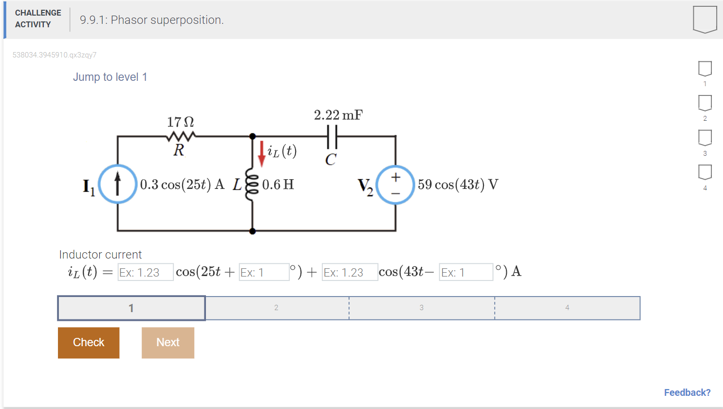 Solved Solve For Inductor Current | Chegg.com