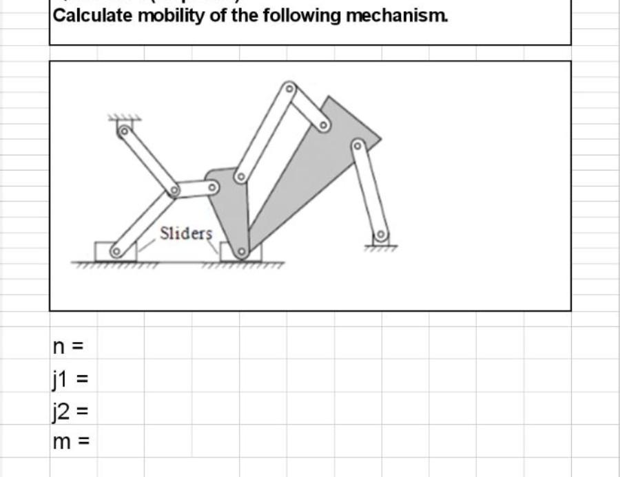 Solved Calculate Mobility Of The Following Mechanism. | Chegg.com