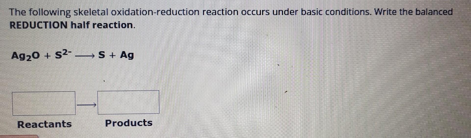 [solved] The Following Skeletal Oxidation Reduction Re