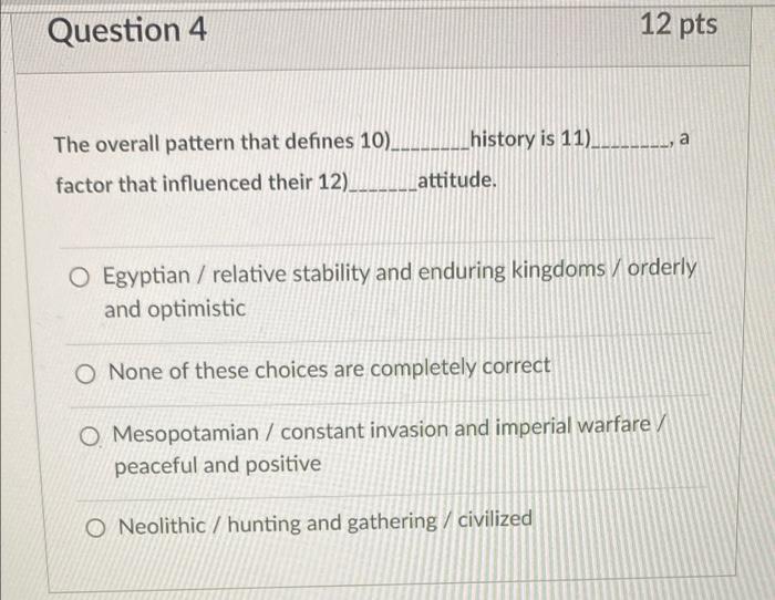 Solved Question 4 12 pts history is 11). a The overall | Chegg.com