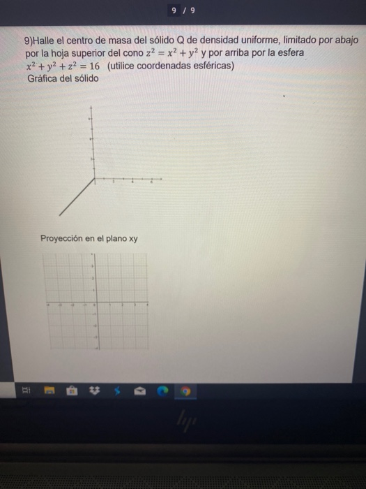 Halle El Centro De Masa Del Solido Q De Densidad Chegg Com