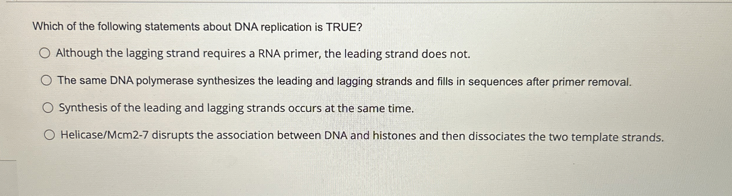 Solved Which of the following statements about DNA
