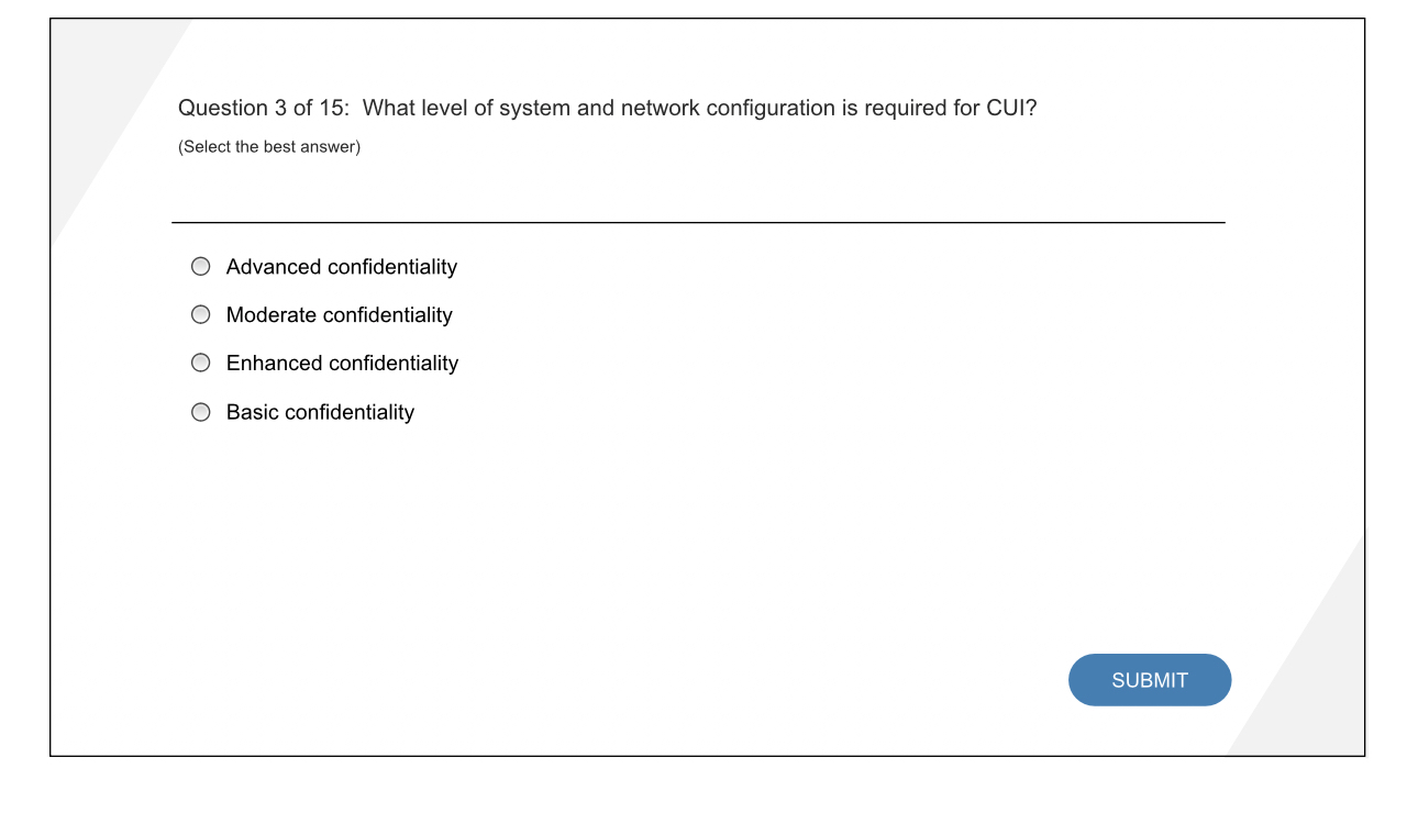 Solved Question 3 ﻿of 15: What level of system and network | Chegg.com