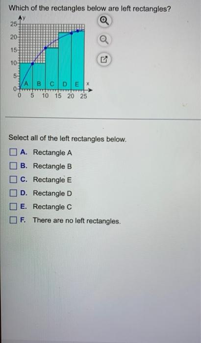 Solved Which of the rectangles below are left rectangles? 25 | Chegg.com
