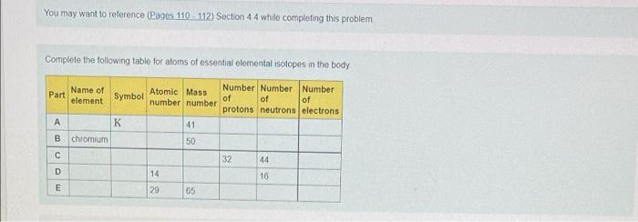 Solved You may want to reference Pages 110 112 Section 44