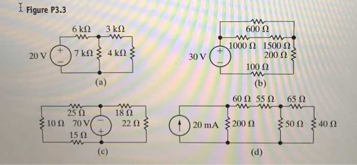 Solved 3.5 For each of the circuits shown in Fig. P3.3: a) | Chegg.com