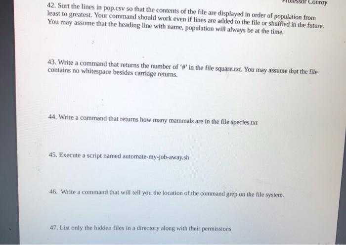 Solved Linux termnial CommandsPlease give me the commands | Chegg.com