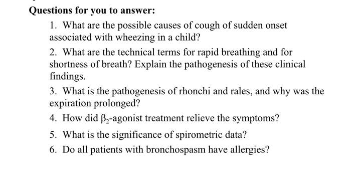 case study on respiratory system