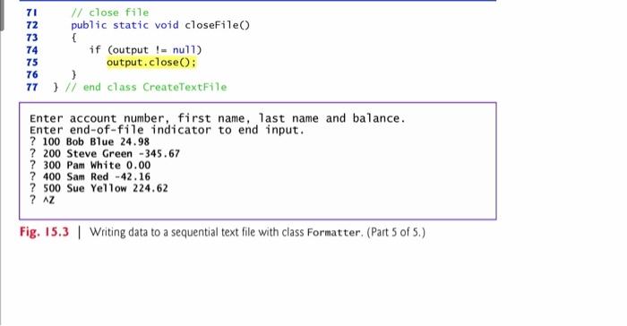 Solved Class Formatter This class provides layout | Chegg.com