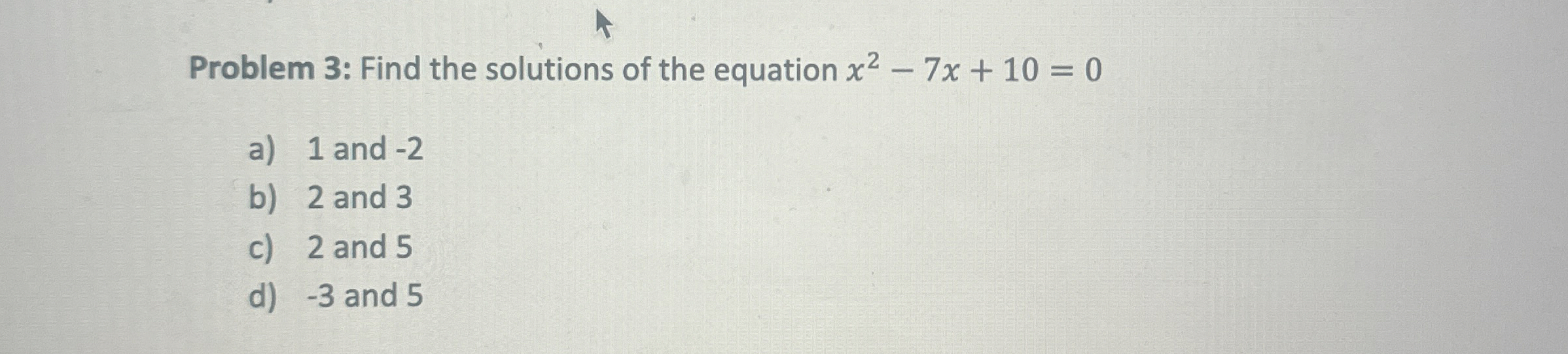 Solved Problem 3: Find the solutions of the equation | Chegg.com