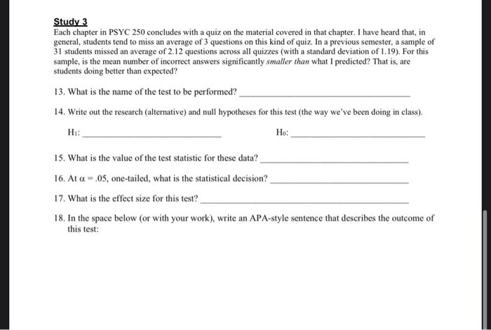 Solved Below are descriptions of some research studies. Each | Chegg.com