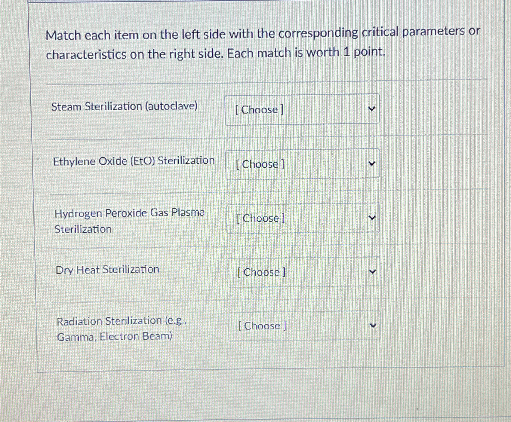 Solved Match each item on the left side with the | Chegg.com