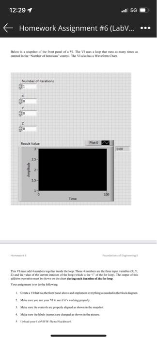 Solved 12:29 1 . 5G Homework Assignment #6 (LabV... Below in | Chegg.com