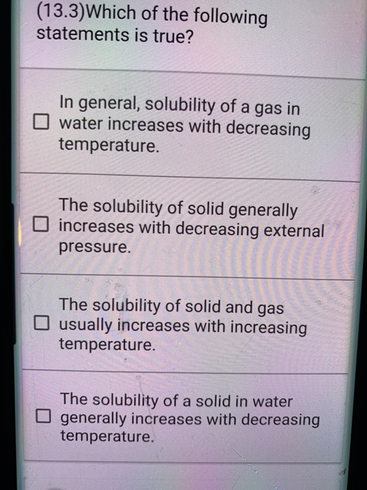 Solved (13.3)Which of the following statements is true? In | Chegg.com