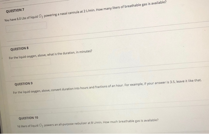 how many liters of oxygen for nasal cannula