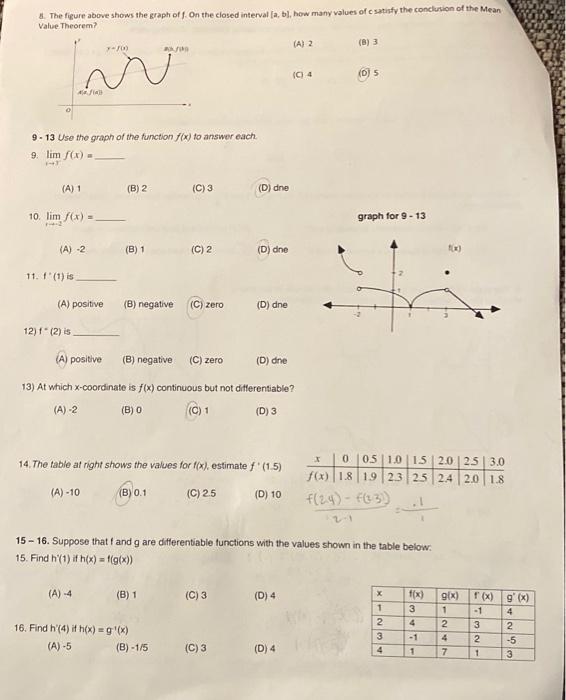 Solved please help me check my anwers and help me with the | Chegg.com