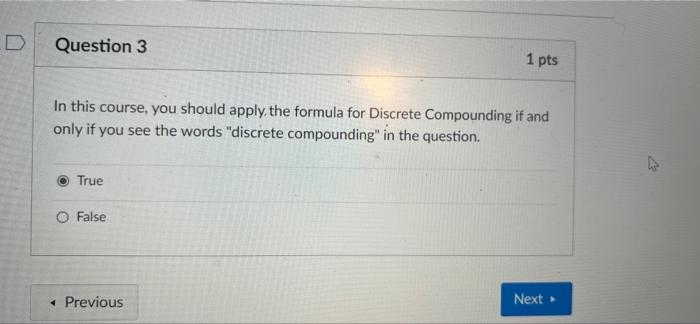 Solved D Question 2 1 pts In this course, you should use the | Chegg.com