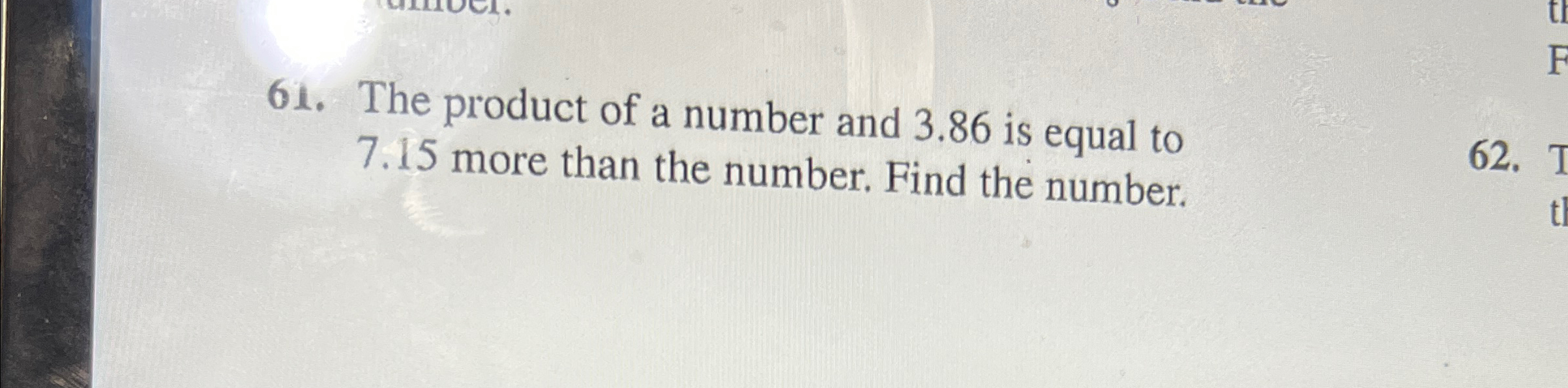 the product of a number x and 0.28 is 13.44