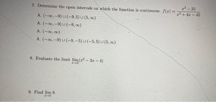 Solved 7. Determine the open intervals on which the function | Chegg.com
