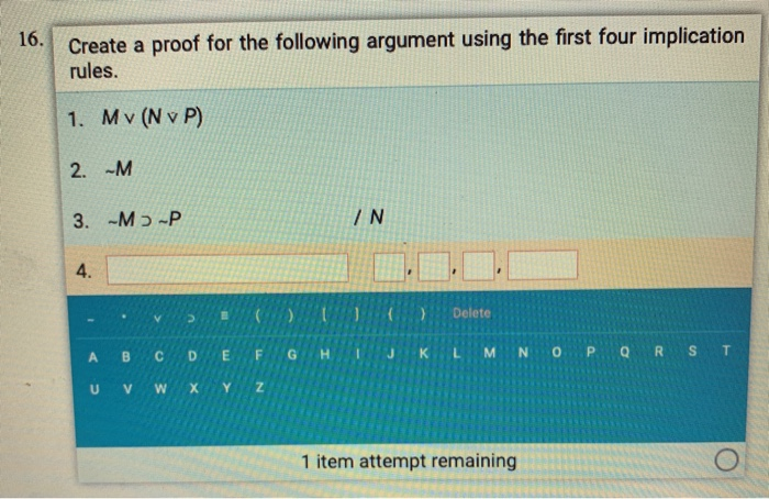 Solved 13. Create a proof for the following argument using | Chegg.com