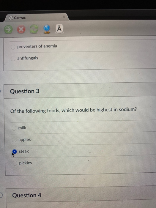 Solved Canvas preventers of anemia antifungals Question 3 Of