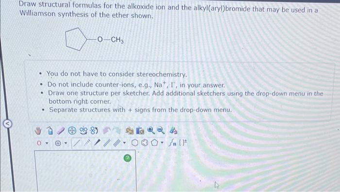 Solved Draw structural formulas for the alkoxide ion and the | Chegg.com