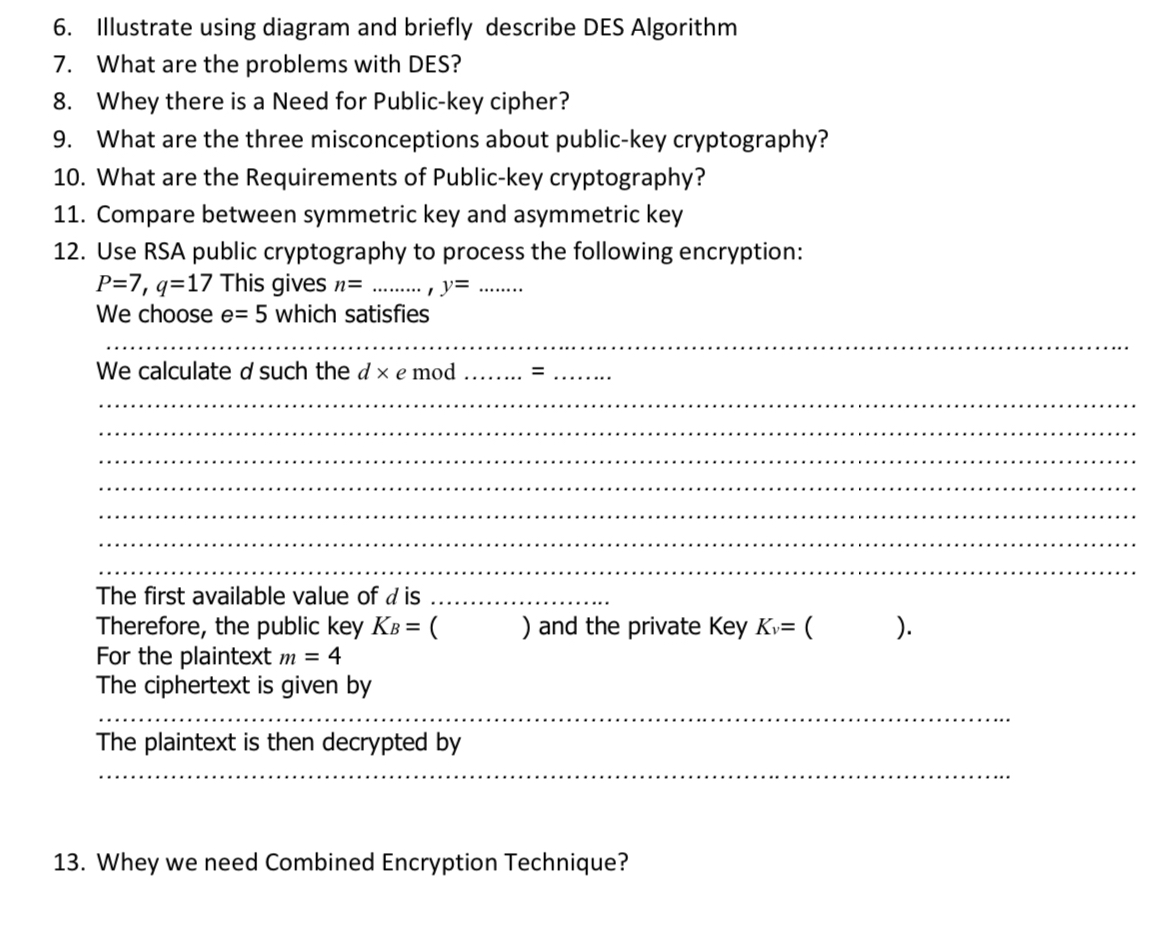 Solved Illustrate using diagram and briefly describe DES | Chegg.com
