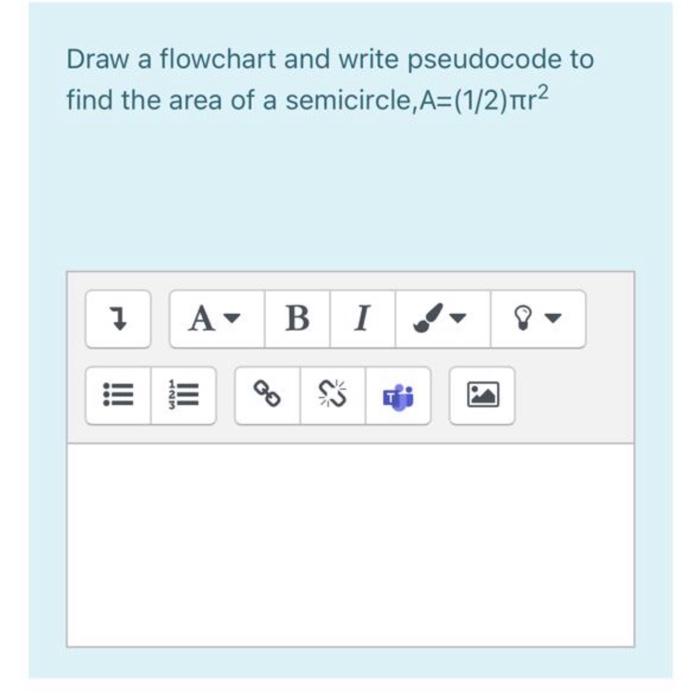 Solved Draw a flowchart and write pseudocode to find the | Chegg.com