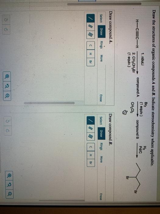 Solved Draw The Structures Of Organic Compounds A And B. | Chegg.com