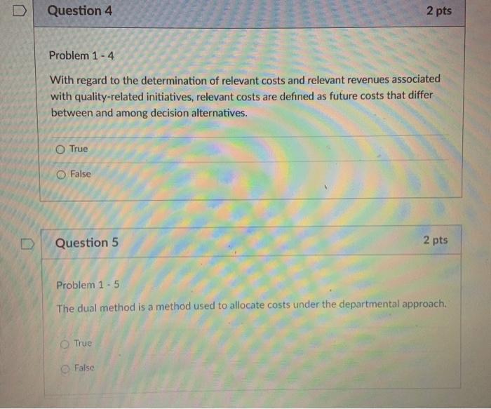 Solved Question 4 2 pts Problem 1-4 With regard to the | Chegg.com