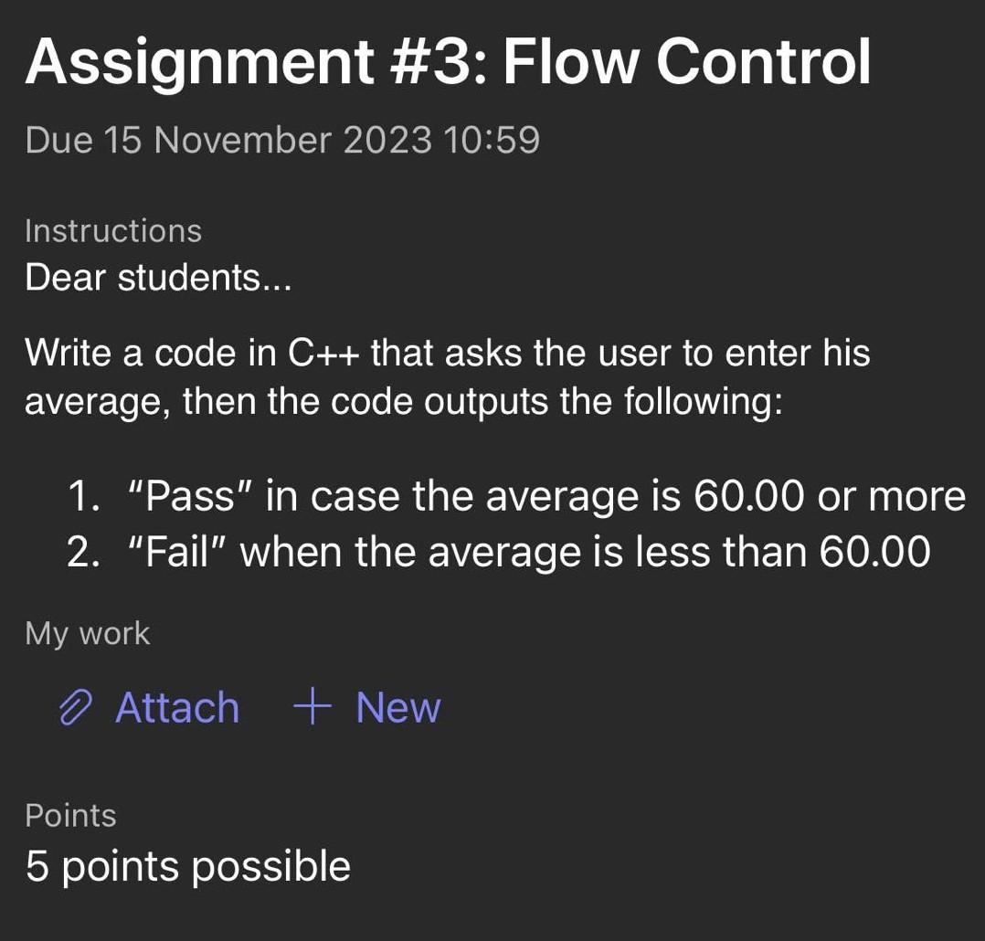 an assignment statement affects a program's flow of control