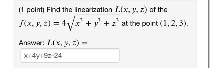 Solved 1 Point Consider The Function Z F X Y X Chegg Com