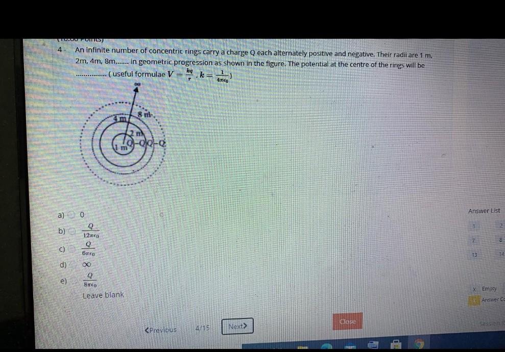 Solved LUVUMICS 4 An infinite number of concentric rings | Chegg.com