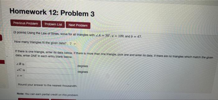 Solved Homework 12: Problem 3 Previous Problem Problem List | Chegg.com