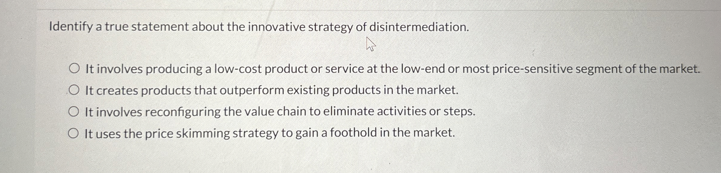 High Quality SOLUTION Identify a true statement about the innovative ...